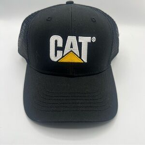 Black CAT Logo Baseball Cap Classic Design